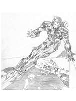 coloriage iron man decolle